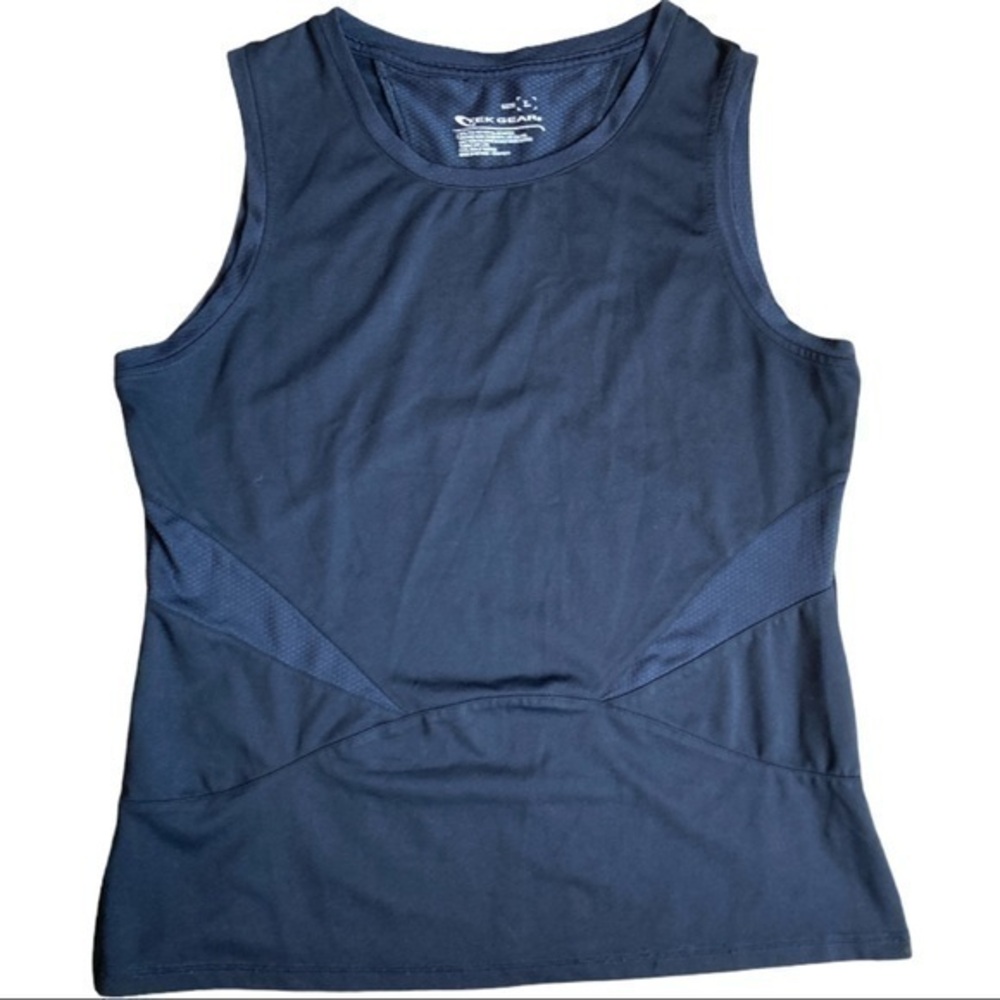 Tek Gear size large black tank top mesh on sides